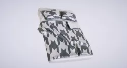 Bed with Pillows 3D model