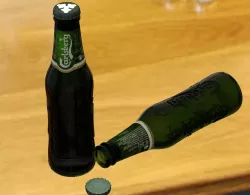 Beer bottle Carlsberg 25cl 3D model