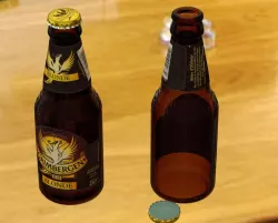 Beer bottle Grimbergen 25cl 3D model