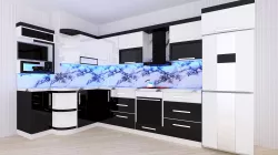 Black White Kitchen 3D model