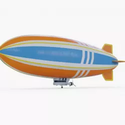 Blimp Low-poly  3D model