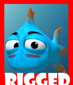Blue Fish 3D model