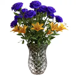 Blue roses 3D model