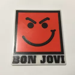Bon Jovi Have A Nice Day Logo Coaster 3D print model