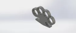 Brass knuckles 3D print model