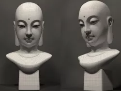Budddha Face or Buddha Head 3D model