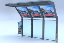 Bus station 3D model