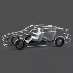 CAD ergonomic car template model MCAR1P1D0V2 3D model