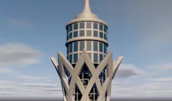 Cairo Tower 3D model