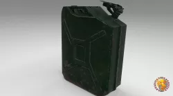 canister Low-poly  3D model