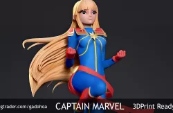 Captain Marvel 3D print model