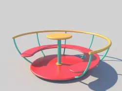 Carousel 3D model
