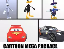 CARTOON MEGA PACKAGE 3D Model Collection
