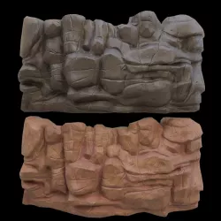 Cartoon rocks 3D model
