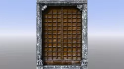 Castle Doors Low-poly  3D model
