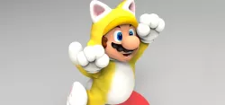 Cat Mario Custom Amiibo 3D print model