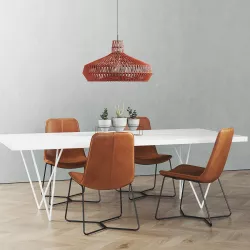 CB2 Dylan Dining table set 3D model