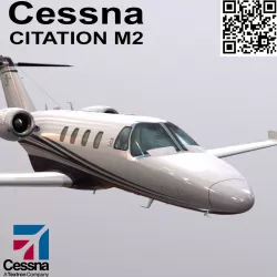 Cessna Citation M2 Low-poly  3D model