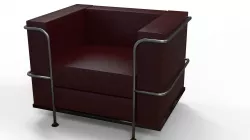 Chair LC2 Le Courbusier 3D model