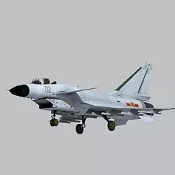Chinese Air Force J-10 Fighter low polygon Low-poly  3D model