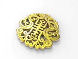 Chinese pendant  3D print model