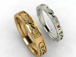 Claddagh ring 3D print model