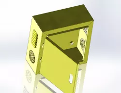 cnc sheet metal box panel 3D print model