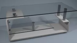 Coffee glass table 3D model