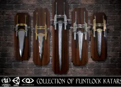 Collection of Flintlock Katars 