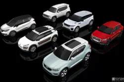 Compact SUV 6 car colection 3D Model Collection