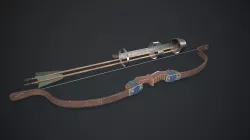 Composite bow Low-poly  3D model