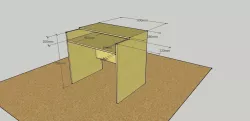 computer desk 3D model