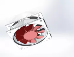 Computer fan 3D print model