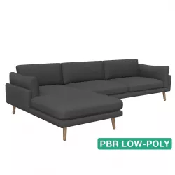 Couch Sofa - Alhena -  Low-poly  3D model