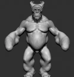 Creature Body Form v3 3D model