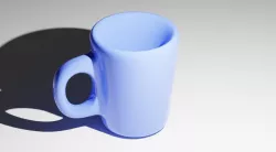 Cup of Coffee Low-poly  3D model