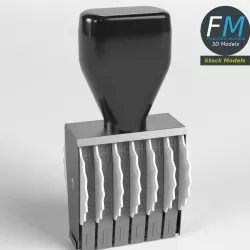 Dater stamp 3D model