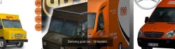Delivery post car 3D Model Collection