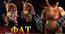 Demon Fat Low-poly  3D model