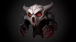 Demos - the pumpkins eater Low-poly  3D model