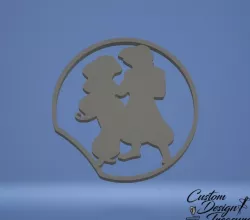 Disney Inspired Mouse Ears - Aladdin and Jasmine 3D print model  3D print model