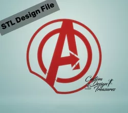 Disney Inspired Mouse Ears - Avengers Logo 3D print model