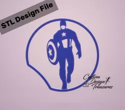 Disney Inspired Mouse Ears - Captain America 3D print model