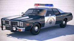 Dodge Monaco Police 1977 3D model