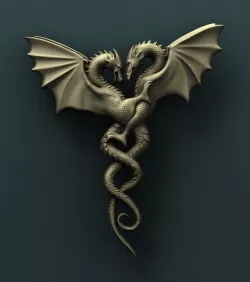 Dragon 3d stl model for CNC 3D model