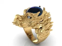 Dragon sapphire ring 3D model