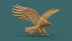Eagle 3d stl model for cnc 3D print model