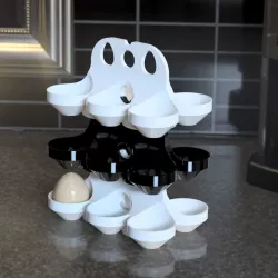 egg shelf stackable 3D print model