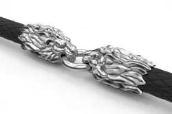 End pieces for bracelets lion 5 mm 3D print model