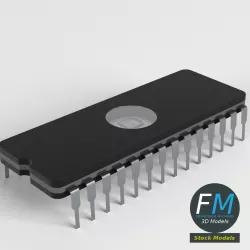 EPROM chip 3D model
